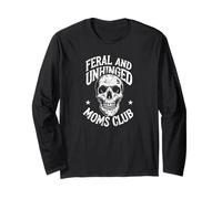 Mamás Salvajes y desquiciadas Club Skull Funny Mom Manga Larga