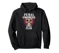 Mamás Salvajes y desquiciadas Club Skull Funny Mom Sudadera con Capucha