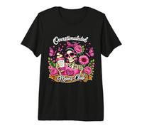 Mamás sobreestimuladas Club Café Esqueleto Día de la Madre Caos Camiseta Premium