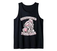 Mamás sobreestimuladas Club Café Esqueleto Día de la Madre Caos Camiseta sin Mangas