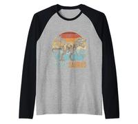 Mamasaurus Dinosaur Mom Family Coincide con el Día de la Madre Camiseta Manga Raglan
