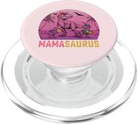 Mamasaurus of Two Kids Dinosaurio Familia Retro Día de la Madre PopSockets PopGrip para MagSafe
