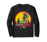 Mamasaurus T Rex Dinosaurio T-Rex Mama Saurus Retro Mujer Manga Larga