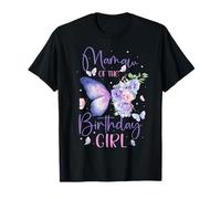 Mamaw of The Birthday Girl Butterfly Party Matching Family Camiseta