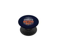 Mamaw of The Boy - Camiseta de Fiesta de Halloween con telaraña de cumpleaños PopSockets PopGrip Adhesivo