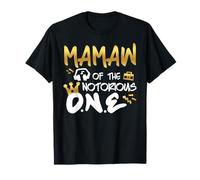 Mamaw Of The Notorious One Old School 1er Hip Hop Cumpleaños Camiseta