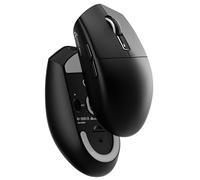 MAMBASNAKE Attack Shark G3 - Ratón inalámbrico para juegos con triple modo cableado/2.4 GHz/BT, 59 g, ultraligero, 25000 DPI, 1000 sondeos, sensor PixArt PAW3311, batería larga de 500 mAh, programable