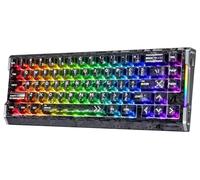 MAMBASNAKE ATTACK SHARK R68 HE Teclado Rapid Trigger Fibra de Carbono, Cableado 8KHz Magnético, Precisión RT 0,005mm, Teclas Carbono Forjado, Amortiguación Acústica 6 Niveles, Dual Driver, Negro