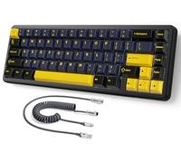 MAMBASNAKE ATTACK SHARK X65 HE Teclado de Gatillo Rápido, Precisión RT de 0,01 mm, 8 KHz, Interruptor Magnético del 60% con Cable de 8 KHz, Accionamiento Ajustable, Snap Tap, para PC/Mac, Starry Black