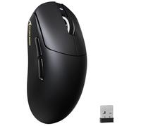 MAMBASNAKE Attack Shark X8PLUS Ratón Inalámbrico para Juegos, Sensor PixArt PAW3395PRO, 40000 dpi, Bluetooth/2,4 GHz/con Cable, 55g Superligero, Dual-Layer PTFE Feet, para PC/Xbox/Mac (Negro)