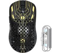 MAMBASNAKE M2 Ultra-Lightweight Wireless Gaming Mouse, PAW3395PRO Sensor 40000 dpi, 41g Carbon Fiber, Mouse Coiled Cable, Tri-Mode 2.4G/Bluetooth/Wired, 100M Clicks, Cloud Driver, Ergonomic Design