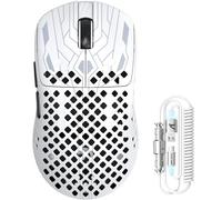 MAMBASNAKE M2 Ultra-Lightweight Wireless Gaming Mouse, PAW3395PRO Sensor 40000 dpi, 41g Carbon Fiber, Mouse Coiled Cable, Tri-Mode 2.4G/Bluetooth/Wired, 100M Clicks, Cloud Driver, Ergonomic Design