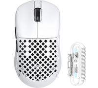 MAMBASNAKE M2 Ultra-Lightweight Wireless Gaming Mouse, PAW3395PRO Sensor 40000 dpi, 41g Carbon Fiber, Mouse Coiled Cable, Tri-Mode 2.4G/Bluetooth/Wired, 100M Clicks, Cloud Driver, Ergonomic Design