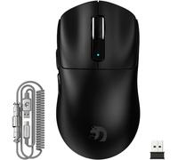 MAMBASNAKE M3 39g SUPERLIGHT Ratón Inalámbrico para Juegos con Cable en Espiral, Sensor PixArt PAW3395PRO, Hasta 40,000DPI, Bluetooth/2,4Ghz Wireless/Wired, 200h de Batería,para PC/Xbox/PS/Mac (Negro)