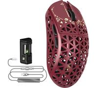MAMBASNAKE M5 Ultra Carbon Fiber 8000Hz Wireless Gaming Mouse, 39g Superlight, 42000DPI, PAW3950MAX Sensor, Nordic 52840 Chip, Bluetooth/2.4G/USB-C Wired Mice with Mouse Coiled Cable, para PC/Mac
