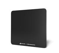 MAMBASNAKE x Attack Shark CM05 Glass Hard Gaming Mousepad,Nano-Micro-Etched Texture,Smooth Glass Surface,High Accuracy,Fast-Moving,Anti-Scratch, PU Leather Non-Slip Base, Large Size(450×400mm)