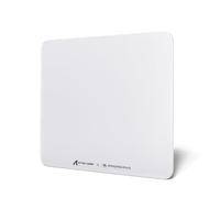 MAMBASNAKE x Attack Shark CM05 Glass Hard Gaming Mousepad,Nano-Micro-Etched Texture,Smooth Glass Surface,High Accuracy,Fast-Moving,Anti-Scratch, PU Leather Non-Slip Base, Large Size(450×400mm)