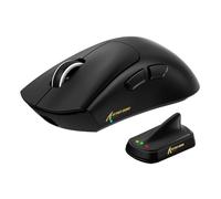 MAMBASNAKE x Attack Shark V8 Wireless Gaming Mouse, 59g Ultra-Lightweight, PAW3950MAX Sensor, Shark 8K Dongle, Tri-Mode (2.4G/Bluetooth/Wired), Right-Hand Ergonomic Design, Web-Based Software