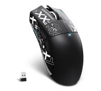 MAMBASNAKE X ATTACK SHARK X11SE Ratón inalámbrico para juegos,22000 DPI,sensor PixArt PAW3311,BT/2,4G/cable,peso ligero de 59g con cinta,clics 2000W,aceleración 40G,larga batería,para Win/Mac-Negro