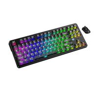 MAMBASNAKE x Attack Shark X87 Ultra Teclado Gaming Inalámbrico, 8000Hz, Tri-Modo TKL 80% Mecánico RGB, 10000mAh, Hot-Swap, Switch Lineales, Pantalla, Keycaps Transparentes - Ink