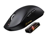 MAMBASNAKE x Attack Shark X8ULTRA 8000Hz 55g Ratón Gaming Inalámbrico, 42000 dpi, PAW3950MAX, Nordic 52840, Revestimiento Refrescante, BT/2.4G/Cableado, Configuración Web, para Manos Grandes, Negro