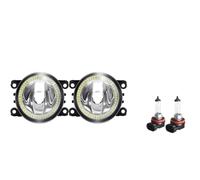 MAMEFVBB Faros antiniebla Para Suzuki Para Jimny Para Grand Para Vitara SX4 Splash Para Swift Alto XL7 Luz Antiniebla Angel Eye Parachoques Delantero Anillo Halo Antiniebla DRL(Warm White and Blue)