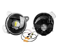 MAMEFVBB Faros antiniebla Para VW Crafter Caravelle Multivan Para Transporter T5 Para Polo 9n3 Gol G5 Conjunto Luces Antiniebla 9006 Lámpara Antiniebla LED Canbus Para Coche(Blanco)
