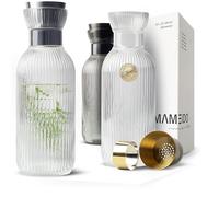 MAMEIDO Jarra de agua con vertedor y colador 1 l (Crystal Silver)