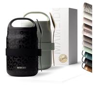 MAMEIDO Termo para Comida 800 ml, vaso de yogur para llevar de acero inoxidable, vaso térmico a prueba de fugas, fiambrera sin BPA, recipiente para mantener caliente (Femme Fatale)