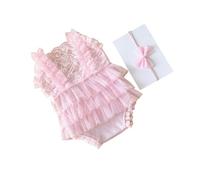 Mameluco Bowknot Hairband Outfit Ropa para sesión de fotos de bebé Accesorios de fotografía de para disfraz de sesión de fotos de recién nacido Correa ajustable Mameluco para bebé