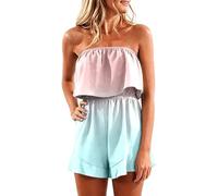 Mameluco casual para mujer, para uso casual y verano, cómodo ajuste diario, traje casual de verano para días de playa, trajes de fin de semana, estilo de clima cálido y vacaciones de verano, rosa