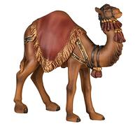 MaMeMi Camello para belén [pintado a mano, altura 13 cm, de resina] - Figura de belén de alta calidad y animal de belén para belén oriental