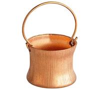 MaMeMi Cubo de cobre / Caldero de cobre / Caldero decorativo / Caldero para fogatas / Olla para fogatas [aprox. 2 x 3 cm] Accesorios para belenes navideños