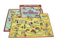 MaMeMi Juego de Mesa Bíblico Explorador - 2-6 Jugadores | 47 Escenas del Antiguo y Nuevo Testamento | Juego Cristiano Educativo para Niños Desde 7 Años