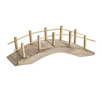 MaMeMi Puente de Madera Plano [Aprox. 13 cm] | Accesorio Artesanal para Belén y Nacimientos | Decoración Navideña y Maquetas | Hecho a Mano