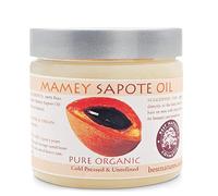 Mamey - Aceite de zapote orgánico - revitaliza la piel seca y el cabello con un control profundo de la humedad y el encrespamiento. Para cabellos rizados y ondulados. 5 onzas líquidas