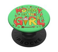 Mami de la chica dulce recién nacido PopSockets PopGrip Adhesivo