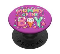 Mami del niño dulce helado kawaii padre PopSockets PopGrip Adhesivo