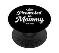 Mami será Mensaje de tipografía con Icono de Huella mínima PopSockets PopGrip Adhesivo