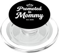 Mami será Mensaje de tipografía con Icono de Huella mínima PopSockets PopGrip para MagSafe