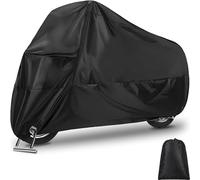MAMIELIZ Funda para NOTO, Funda Moto Impermeable, XXL 190T Funda para Moto Exterior Impermeable con Orificios de Bloqueo, Resistente a los Rayos UV Polvo Viento Nieve 245x105x125 cmm