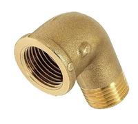 MAMIGA - Codo latón 90° 3/4" interior/exterior,Codo de latón 90° 3/4 pulgadas (Ø interior 24mm x Ø exterior 25,7mm),Codo 90 grados interior/exterior latón,Racor roscado apto para agua potable 541.515