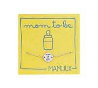 MAMIJUX Pulsera de botón de acero para las personas especiales de la familia, Talla única, Acero inoxidable, No es una piedra preciosa