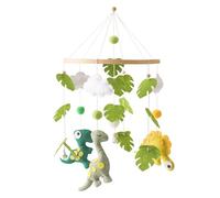 Mamimami Home Carillones de viento móviles para bebé, decoración de habitación de bebé, colgante de selva tropical, campana de cama, móvil colgante, decoración de monos de tigre de ganchillo,