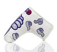 MamimamiH Funda para putter de golf con diseño de pulgar para Scotty Cameron Taylormade Ping Titleist Odyssey Blade (blanco)
