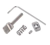 MAMJENNI Aletas de tabla de surf para principiantes, aleación de aluminio duradera con diseño impermeable, para longboard, aleta única, uso de tabla de, fácil instalación,