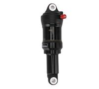 MAMJENNI Amortiguador trasero para bicicleta de montaña, amortiguador de aleación de aluminio, suspensión de presión de aire para bicicletas eléctricas y de descenso, distancia (Oro)