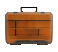 MAMJENNI Caja de aparejos de pesca, para amantes de la pesca, mango ABS, duradera, rejillas de ventilación, resistente a los olores, diseño compacto, funcionamiento, eje de