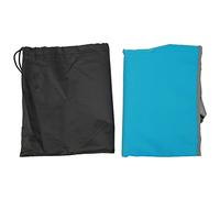 MAMJENNI Cama de avión para niños, reposapiés de viaje plegable, para niños, cómodo extensor de asiento de tela Oxford, reposapiernas portátil (azul cielo)