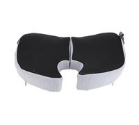 MAMJENNI Cojín para asiento de silla de oficina, 45x39x8cm, plegable, de espuma viscoelástica, transpirable, con hebilla fija para viajes, color negro